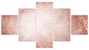 Obraz - Růžová mandala (125x70 cm)