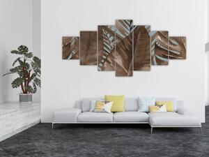 Obraz - Palmové listy, aquarel (210x100 cm)
