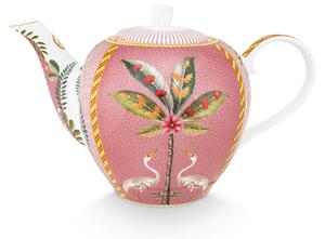 Pip Studio La Majorelle čajová konvice 1,6l, růžová (čajová konvice velká 1,6 litru)