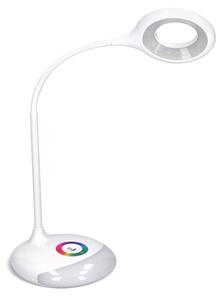 LED stolní lampička nabíjecí, 5W, RGB podsvícení, stmívatelná, USB napájení Solight WO44