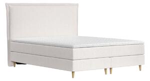 Maison de Rêve Světle béžová čalouněná postel boxspring CALMA 200 x 200 cm