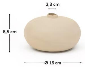 Bílá váza Kave Home Nivala ø 15 cm