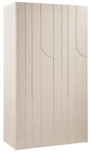 -25 % Dny MOMENTI– WOOOD Světle béžová dřevěná skříň Rain 200 x 110 cm