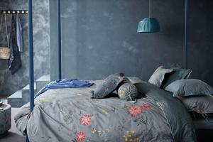 Pip Studio povlečení Fleur Grandeur, modrý, 200x200 + 2x70x90cm, bavlněný perkál (Luxusní perkálové povlečení na francouzskou postel)