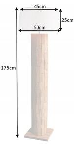 Textilní stínítko kulatého tvaru na stojací lampu Treety v přírodní lněné barvě 50cm