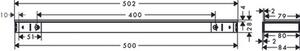 Hansgrohe Rainfinity 500 police 26844000 50 cm chrom/zrcadlové sklo