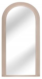Art deco designové zrcadlo Swan obloukového tvaru s béžovým kaskádovým rámem 160cm