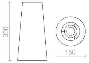 RED-DESIGN RENDL CONNY 15/30 stolní stínidlo Polycotton bílá max. 23W - RED - DESIGN RENDL