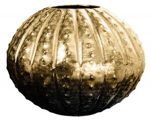 Glamour váza Galactic v kovovém tepaném provedení ve zlaté barvě kulatého tvaru 30cm