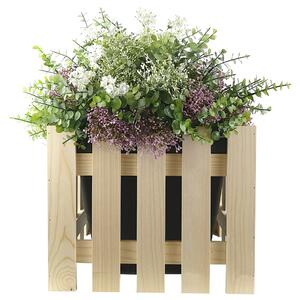 AMADEA Dřevěný obal na květináč, 37x37x30cm, dřevěný květináč