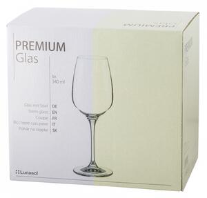 Lunasol - Sklenice Sauvignon blanc 340 ml set 6 ks - Premium Glas Crystal (321800)