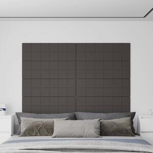 Nástěnné panely 12 ks tmavě šedé 90 x 30 cm textil 3,24 m²
