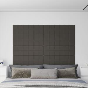 Nástěnné panely 12 ks tmavě šedé 90 x 30 cm samet 3,24 m²