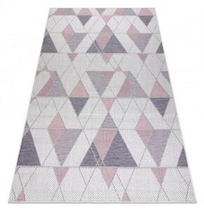 Koberec SIZAL SION Geometric 3006 ecru/růž