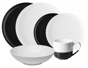 Lunasol - Porcelánový set černý / bílý 8 ks - Flow (491075)