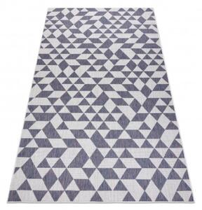 Koberec SIZAL SION geometric 22373 ecru/nebeský/růž