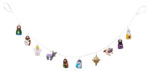 X-MAS Girlanda plstěný betlém 120 cm