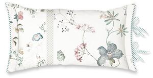 Pip Studio polštář Tokyo Bouquet Roll Cushion White 22x70, bílý (Dekorační polštářek v perkálovém povlaku)