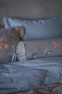 Pip Studio polštář s výplní Kawai Flower Roll Cushion Blue 22x70 (Dlouhý dekorační polštář v perkálovém povlaku)