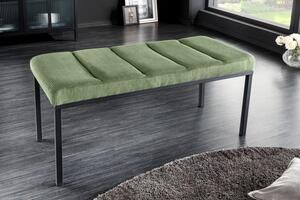 Designová čalouněná lavice Soreli zelený manšestr 80cm