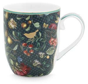 Pip Studio Winter Wonderland hrnek 145ml, tmavě modrý (Porcelánový hrnek)