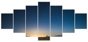 Obraz - Noční nebe nad cestou (210x100 cm)