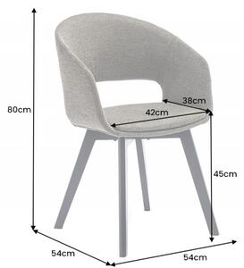 Skandinávská jídelní židle Lena s olivově zeleným potahem a černýma nohama z kovu 80cm
