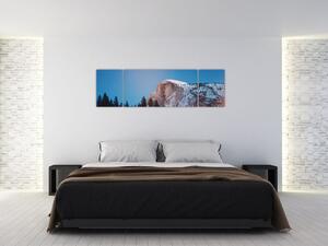 Obraz - Noční vrchol hor (170x50 cm)