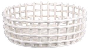 CRAFT Keramický košík 28 cm - bílá