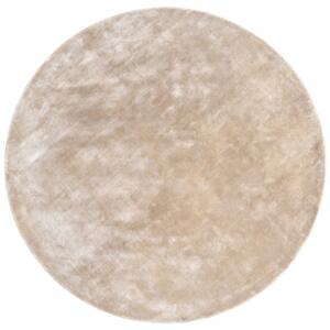 Fargotex Béžový kulatý koberec Plain 200 cm