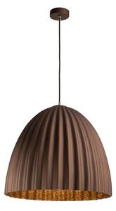 Lustr na lanku TELMA 1xE27/60W/230V pr. 70 cm hnědá/zlatá