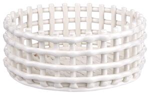 CRAFT Keramický košík 21 cm - bílá