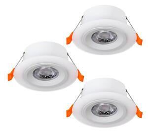 Eglo 900913 - SADA 3x LED Podhledové svítidlo CALONGE 3xLED/4,8W/230V bílá