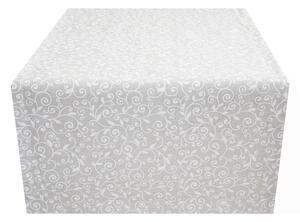 Běhoun na stůl bílé listí 50x150 cm Made in Italy