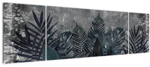 Obraz - Palmové listy (170x50 cm)