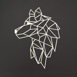 AMADEA Dřevěná dekorace Hlava vlka na zeď 21 cm Český výrobek