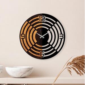 Nástěnné hodiny pr. 56 cm 1xAA dřevo/kov