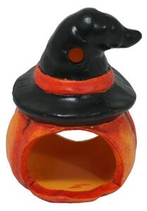 Svícen dýně v klobouku 12 cm 2000193