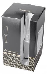 Lunasol - Poháry na šampaňské 250 ml set 4 ks – 21st Glas Lunasol META Glass (322164)