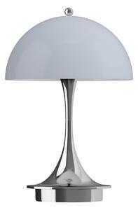 Přenosná lampa Panthella 160 V3 Opal Bluegrey/Chrome