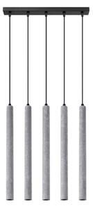 Sollux SL.1274 - Lustr na lanku PASTELO 5xG9/8W/230V beton