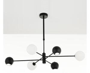 Jupiter 1997 - Lustr na tyči MOKA 3xGU10/10W/230V + 3xG9/10W/230V černá/bílá