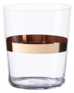 Poháry Tumbler s pruhem ve zlaté barvě 440 ml set 6 ks – 21st Century Glas Lunasol META Glass (322174)