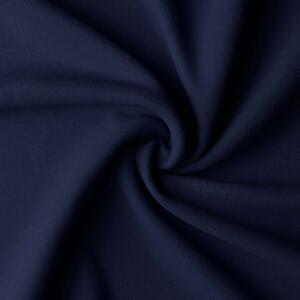Závěs na řasící pásce se zirkóny 140x250 cm tmavě modrý