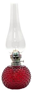 Petrolejová lampa EMA 38 cm granát