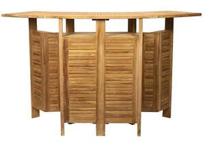 Zahradní rozkládací bar TEAK Exteriér | Zahradní stoly