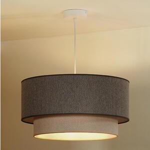 Duolla- Lustr na lanku BOHO ECO RECYCLING 1xE27/15W/230V pr. 45 cm hnědá/krémová