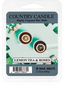 Country Candle Lemon Tea & Roses vosk do aromalampy 64 g