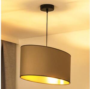 Duolla - Lustr na lanku OVAL VEGAN 1xE27/15W/230V béžová