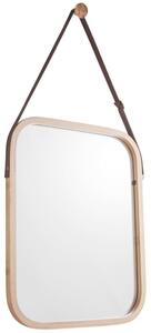 Present time Bambusové závěsné zrcadlo Idylica 40,5 x 33 cm